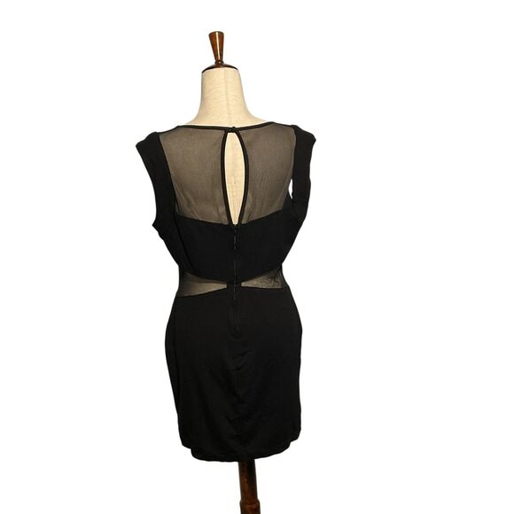 B. Darlin Little Black Mini Cocktail Bodycon Dress - Picture 5 of 8